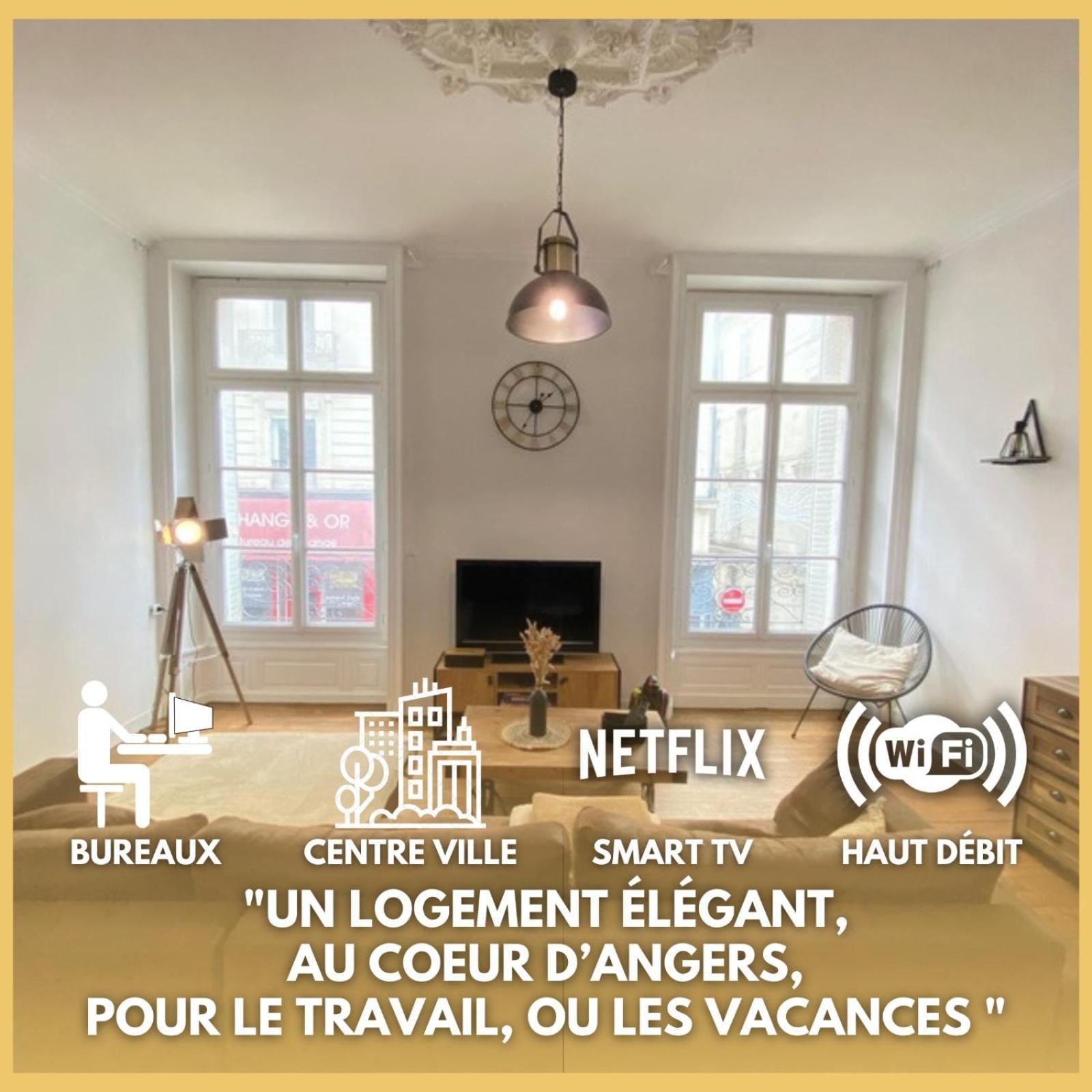 L'Appartement Privilege - 4 Chambres - Coeur D'Angers, Spacieux Et Elegant Exterior foto